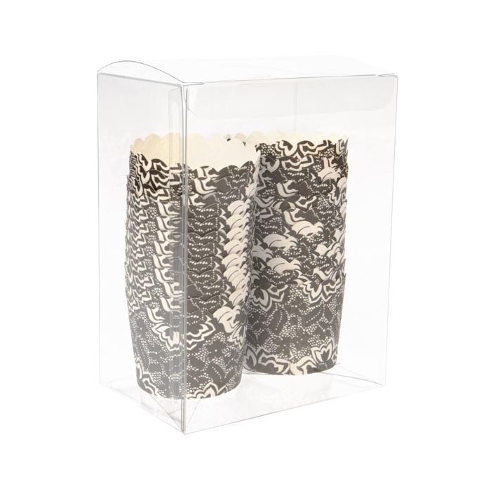 Scatole trasparenti 11.4x7.6x14.9cm con fondo automatico (25 pezzi) [FPLB233]