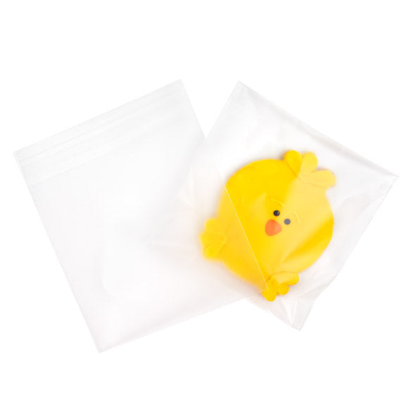 Smerigliato Sacchetto di plastica 14x14 cm richiudibile (100 pz) [B55FXL]