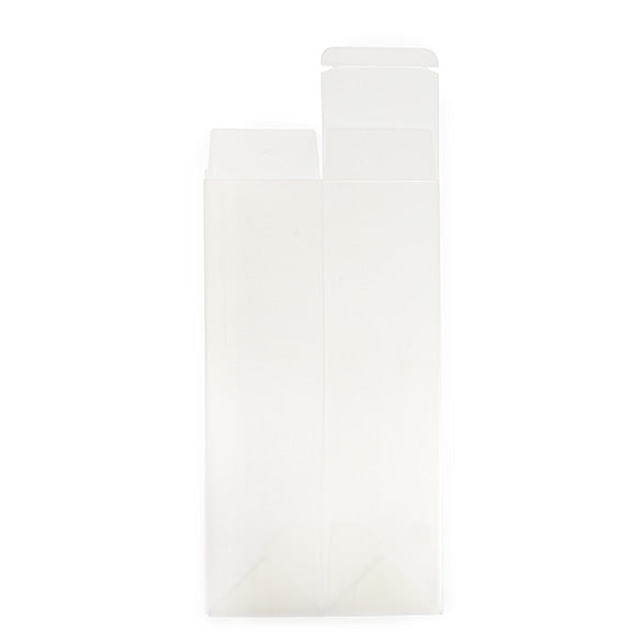 Scatole regalo in plastica per bottiglie Frost 8x8x31cm (25 pezzi) [PLBF176]