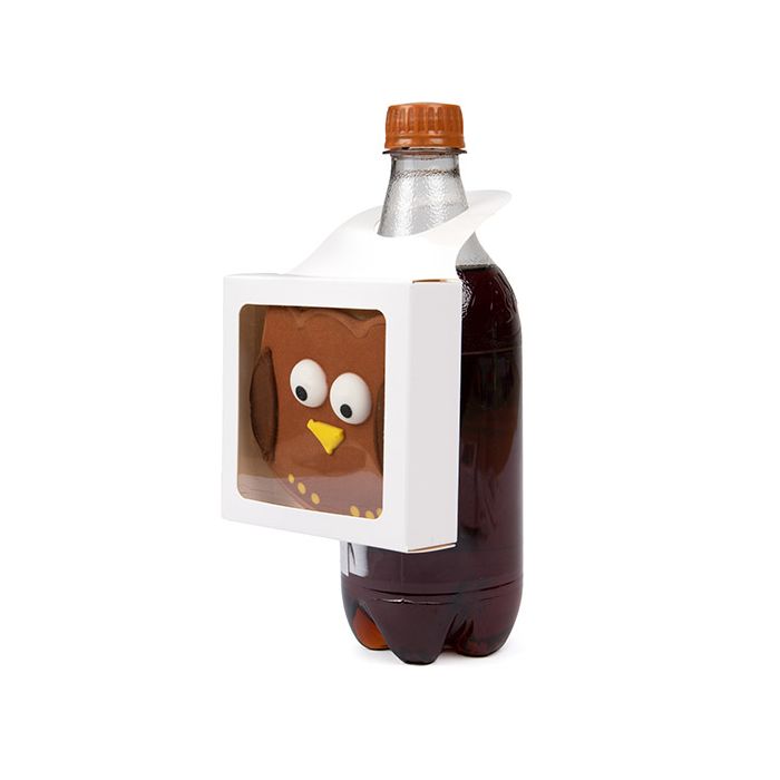 Bianche Scatola Kraft con finestra  9,2x2,9x9,2 cm (25 pezzi) [FS356W]