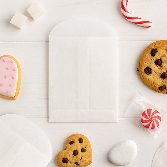 Sacchetto in carta pergamena 7.5x11.5cm (100 pezzi) [G5]