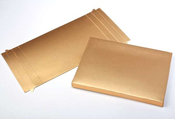Scatole regalo Kraft oro 9.5x2.5x13.7cm (25 pezzi) [GD31]