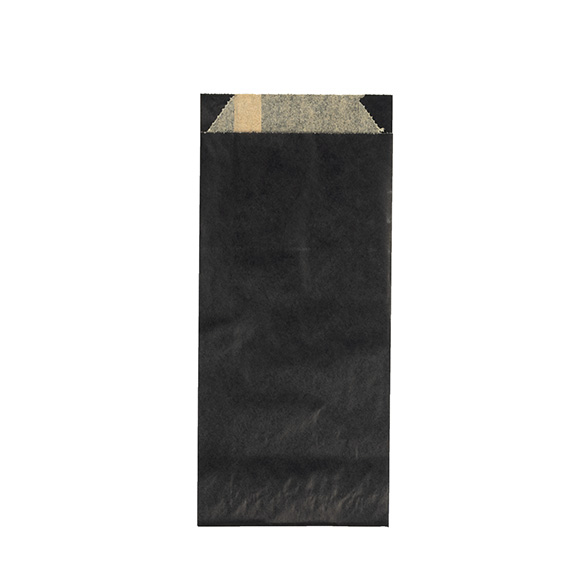 Sacchetti neri resistenti al grasso 8,9x2,9x19,7cm (100 pz) [GPB1B]