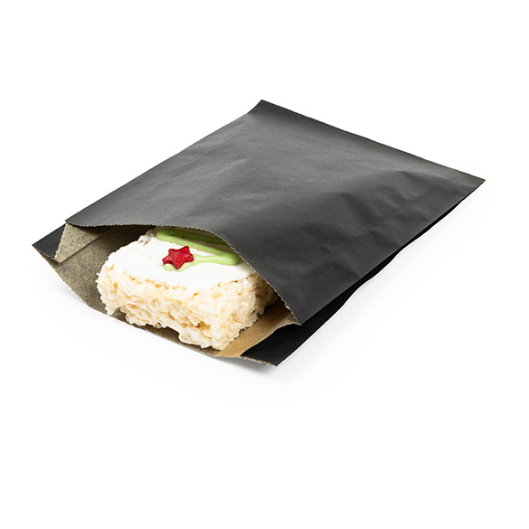 Black Grease Resistant Bags 12,1x2,9x17,1cm