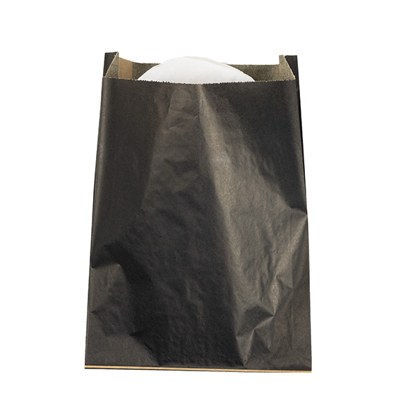 Sacchetti neri resistenti al grasso 17,1x2,7x22,9cm (100 pz) [GPB6B]