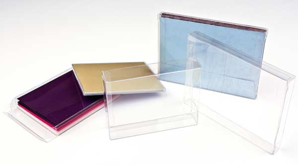 Scatole regalo 16.2x1.6x16cm trasparenti (25 pezzi) [FB80]