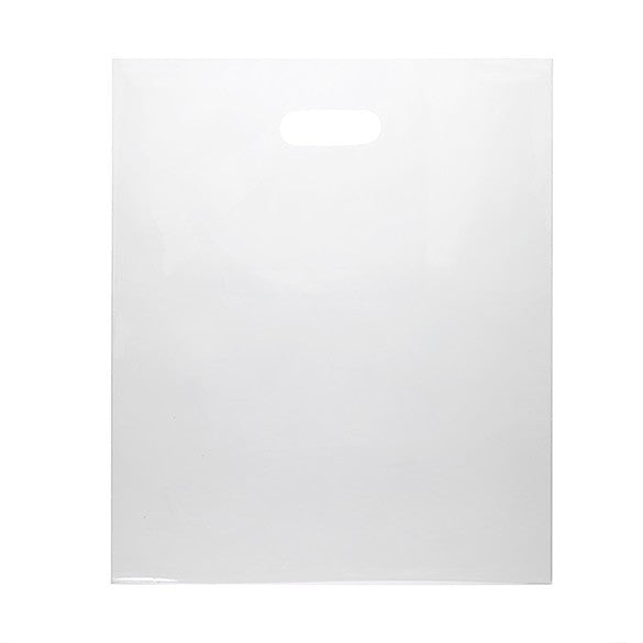 Buste shopper trasparenti 38.1x45.7cm 60 micron LDPE (100 pezzi) [H1518CL1]