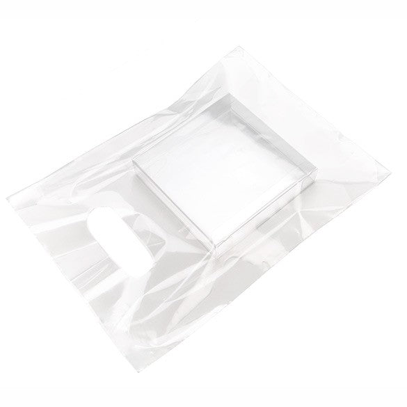 Buste shopper trasparenti 22.9x30.5cm 60 micron LDPE (100 pezzi) [H912CL1]