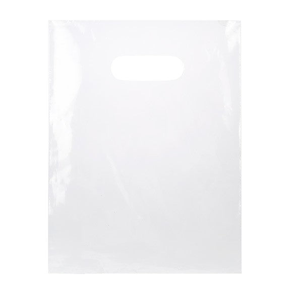Buste shopper trasparenti 22.9x30.5cm 60 micron LDPE (100 pezzi) [H912CL1]