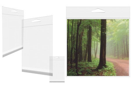 Sacchetti con foro di sospensione 7x17.9cm richiudibili e trasparenti (100 pezzi) [HB27W]