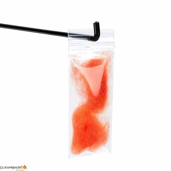 Sacchetto trasparente con chiusura a pressione e foro 4.5x10cm PP 50 microns (100 pezzi) [ZR13Q4]