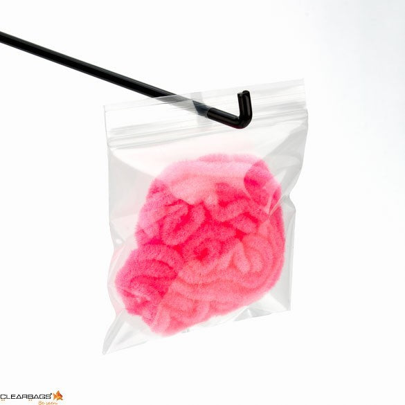 Sacchetto trasparente con chiusura a pressione e foro 10x10cm PP 50 microns (100 pezzi) [ZR44]