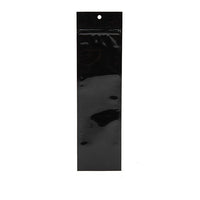 Grip Seal Bags Black 6.5x23cm Metallised