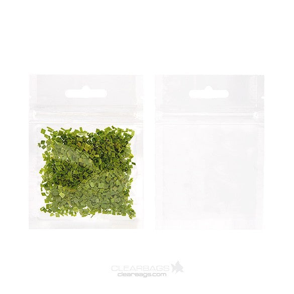 Sacchetto trasparente con chiusura a pressione con foro europeo 7.6x7.6cm laminato (100 pezzi) [HZB33]