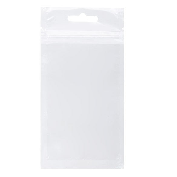 Sacchetto trasparente con chiusura a pressione con foro europeo 7.6x12.7cm laminato (100 pezzi) [HZB35]