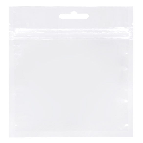 Sacchetto trasparente con chiusura a pressione con foro europeo 12.7x10.2cm laminato (100 pezzi) [HZB54]