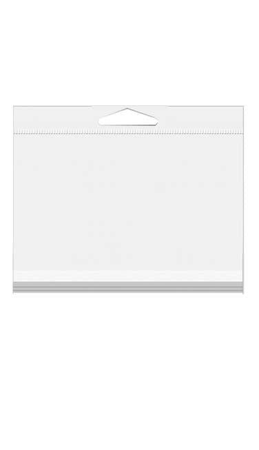 Sacchetti con foro di sospensione 9x6.4cm richiudibili e trasparenti (100 pezzi) [HB32]