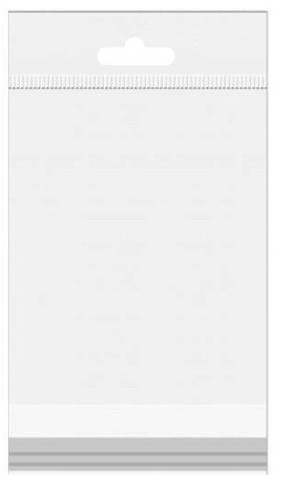 Sacchetti con foro di sospensione 11.5x16cm richiudibili e trasparenti (100 pezzi) [HB1116]