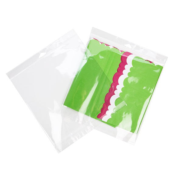 Sacchetti con foro di sospensione 27.3x26cm richiudibili e trasparenti (100 pezzi) [HB1010]