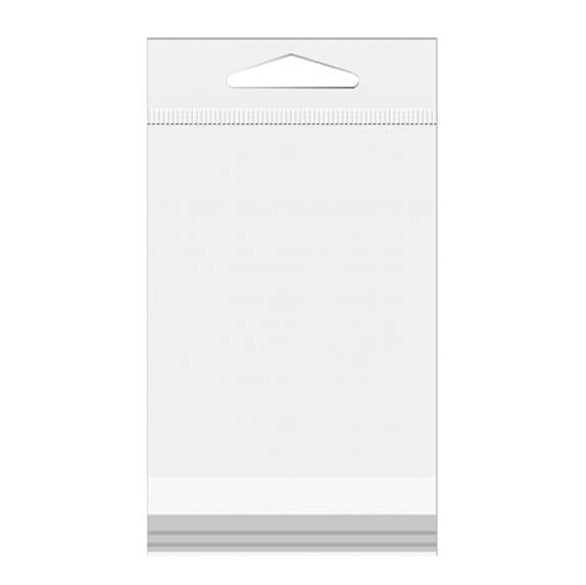 Sacchetti con foro di sospensione 21.4x26cm richiudibili e trasparenti (100 pezzi) [HB108]