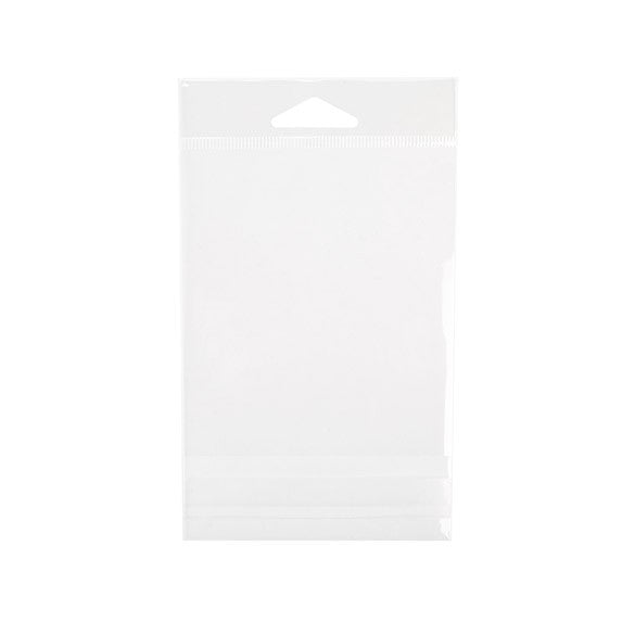 Sacchetti con foro di sospensione 9.4x10.6cm richiudibili e trasparenti (100 pezzi) [HB3X4]