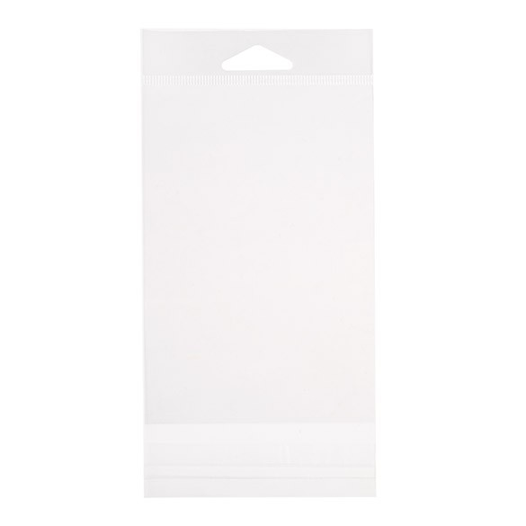 Sacchetti con foro di sospensione 9.7x14.2cm richiudibili e trasparenti (100 pezzi) [HB3X5XL]