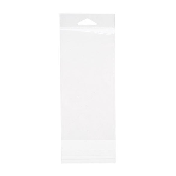 Sacchetti con foro di sospensione 8.6x17.1cm richiudibili e trasparenti (100 pezzi) [HB3X6T]