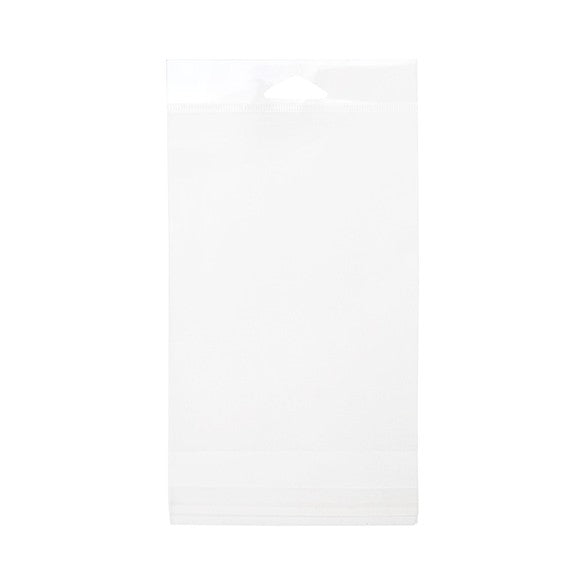 Sacchetti con foro di sospensione 11.7x16.2cm richiudibili e trasparenti (100 pezzi) [HB4X6XL]