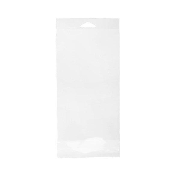 Sacchetti con foro di sospensione 12.1x21cm richiudibili e trasparenti (100 pezzi) [HB4X8]