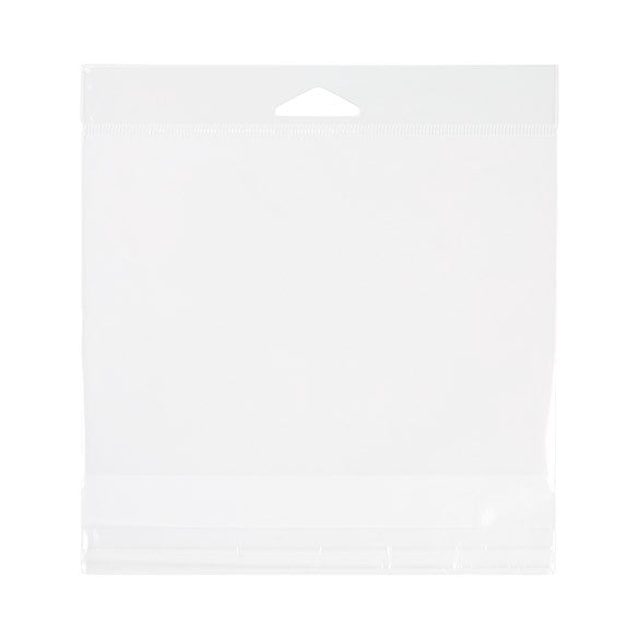 Sacchetti con foro di sospensione 16.4x11.7cm richiudibili e trasparenti (100 pezzi) [HB56S]