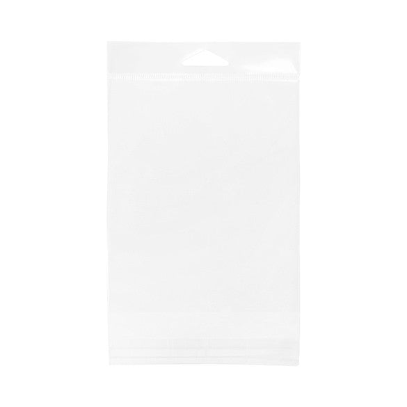 Sacchetti con foro di sospensione 12.4x15.2cm richiudibili e trasparenti (100 pezzi) [HB5B1]