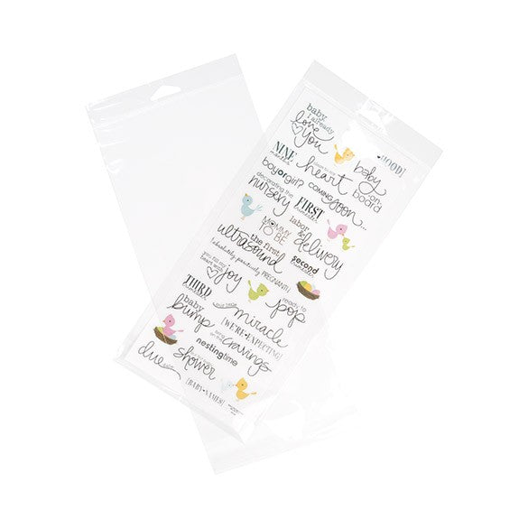 Sacchetti con foro di sospensione 15.2x31.8cm richiudibili e trasparenti (100 pezzi) [HB612]