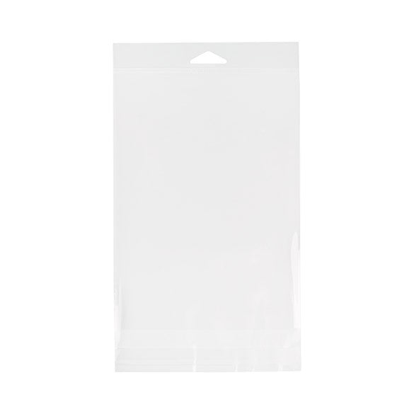 Sacchetti con foro di sospensione 15.2x20.3cm richiudibili e trasparenti (100 pezzi) [HB6X8E]