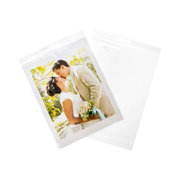 Sacchetti con foro di sospensione 24x31.1cm richiudibili e trasparenti (100 pezzi) [HB9]