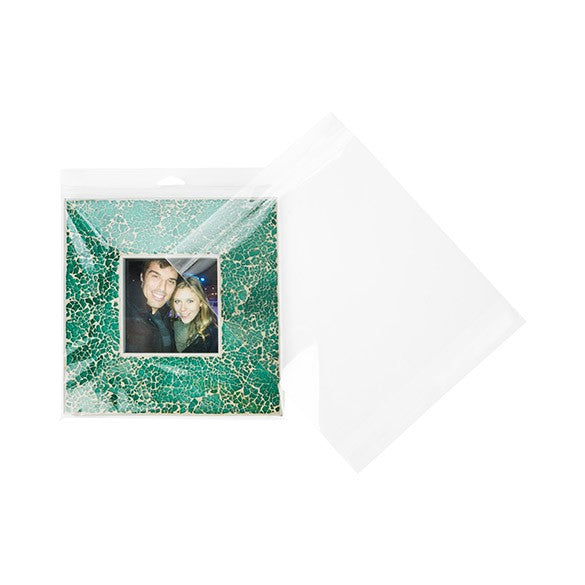 Sacchetti con foro di sospensione 22.9x22.9cm richiudibili e trasparenti (100 pezzi) [HB9X9E]