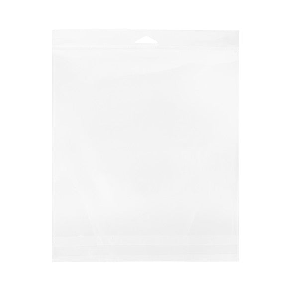 Sacchetti con foro di sospensione 22.9x22.9cm richiudibili e trasparenti (100 pezzi) [HB9X9E]