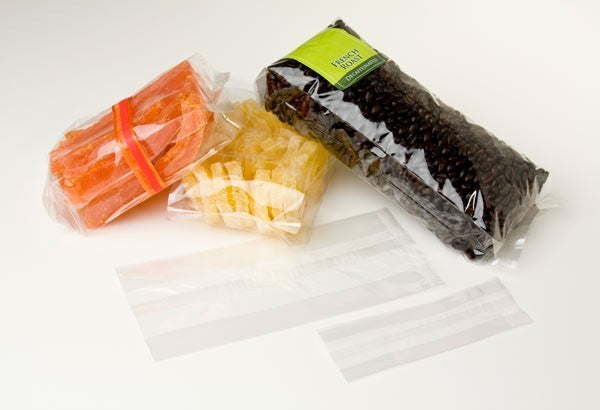 Sacchetti di plastica trasparenti 7.6x3.1x21cm con soffietto Heavy Duty (100 pezzi) [HDGB9]