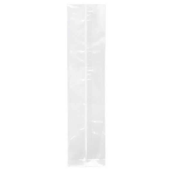 Sacchetti di plastica trasparenti 5.1x5.1x21cm con soffietto Heavy Duty (100 pezzi) [HDGB6]