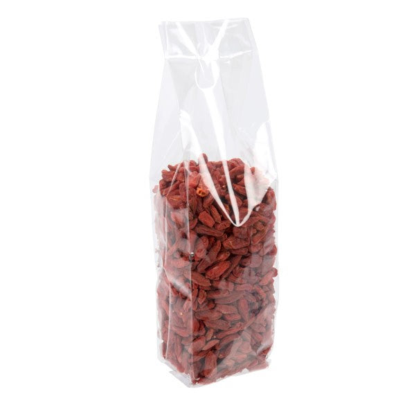 Sacchetti di plastica trasparenti 6.4x5.1x24.8cm con soffietto Heavy Duty (100 pezzi) [HDGB7]