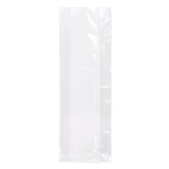 Sacchetti di plastica trasparenti 7.6x3.1x21cm con soffietto Heavy Duty (100 pezzi) [HDGB9]