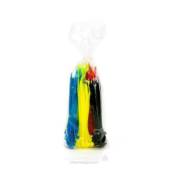 Sacchetto di plastica 10.2x25.4cm polietilene Heavy Duty (500 pezzi) [TFB2410]