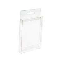 Scatole trasparenti 9.5x1.6x13.2cm con foro di sospensione (25 pezzi) [HFB10]