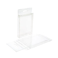 Scatole trasparenti 14.9x2.5x16.8cm con foro di sospensione (25 pezzi) [HFB16]