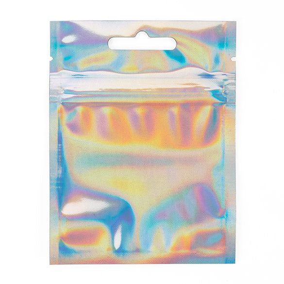 Sacchetto con chiusura a pressione Olografico 7,6x7,6cm (25 Pezzi) [HZBB33H]