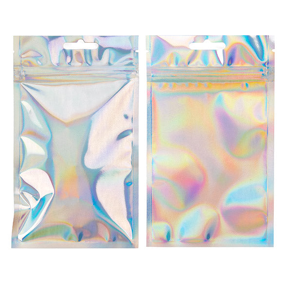 Sacchetto con chiusura a pressione Olografico 10,2x15,2cm (25 Pezzi) [HZBB46H]