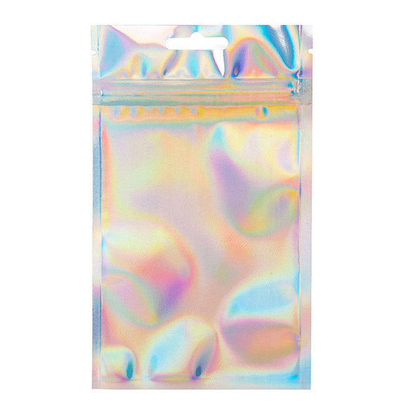 Sacchetto con chiusura a pressione Olografico 10,2x15,2cm (25 Pezzi) [HZBB46H]