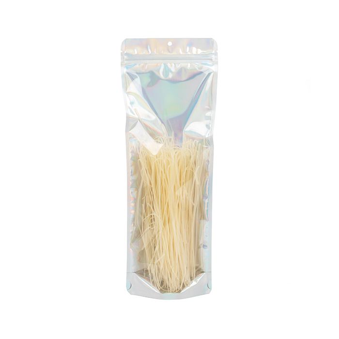 Buste doypack trasparenti/ridescenti/olografici 14x6x38,1cm con foro (25 pezzi) [ZBGH2NC]