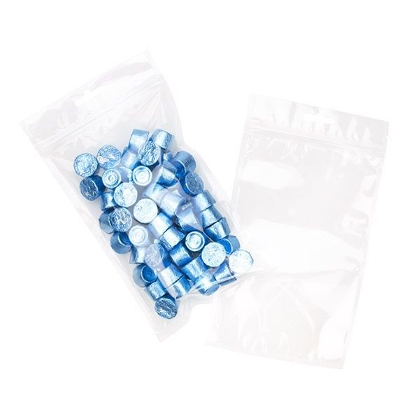 Sacchetto trasparente con chiusura a pressione con foro europeo 12,7x20,8cm laminato (100 pezzi) [HZB6]