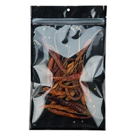 Grip Seal Bags Transparent/Black 15.2x23.5cm