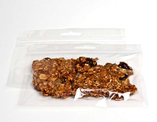 Sacchetto trasparente con chiusura a pressione con foro europeo 22.9x10.2cm laminato (100 pezzi) [HZB94]